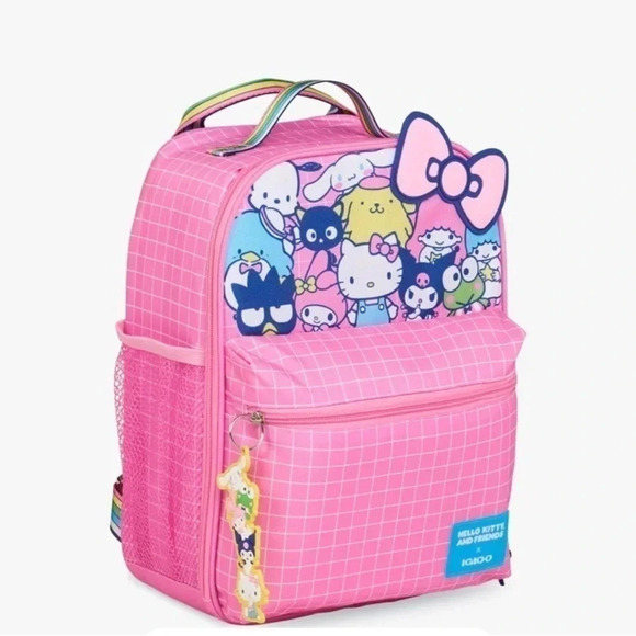 Hello Kitty 12 Can Backpack Igloo Cooler Pink Limited Edition NWT main image 6